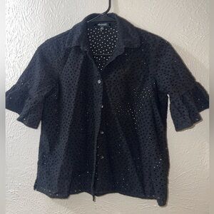 Madewell Eyelet Blouse Sz Xs